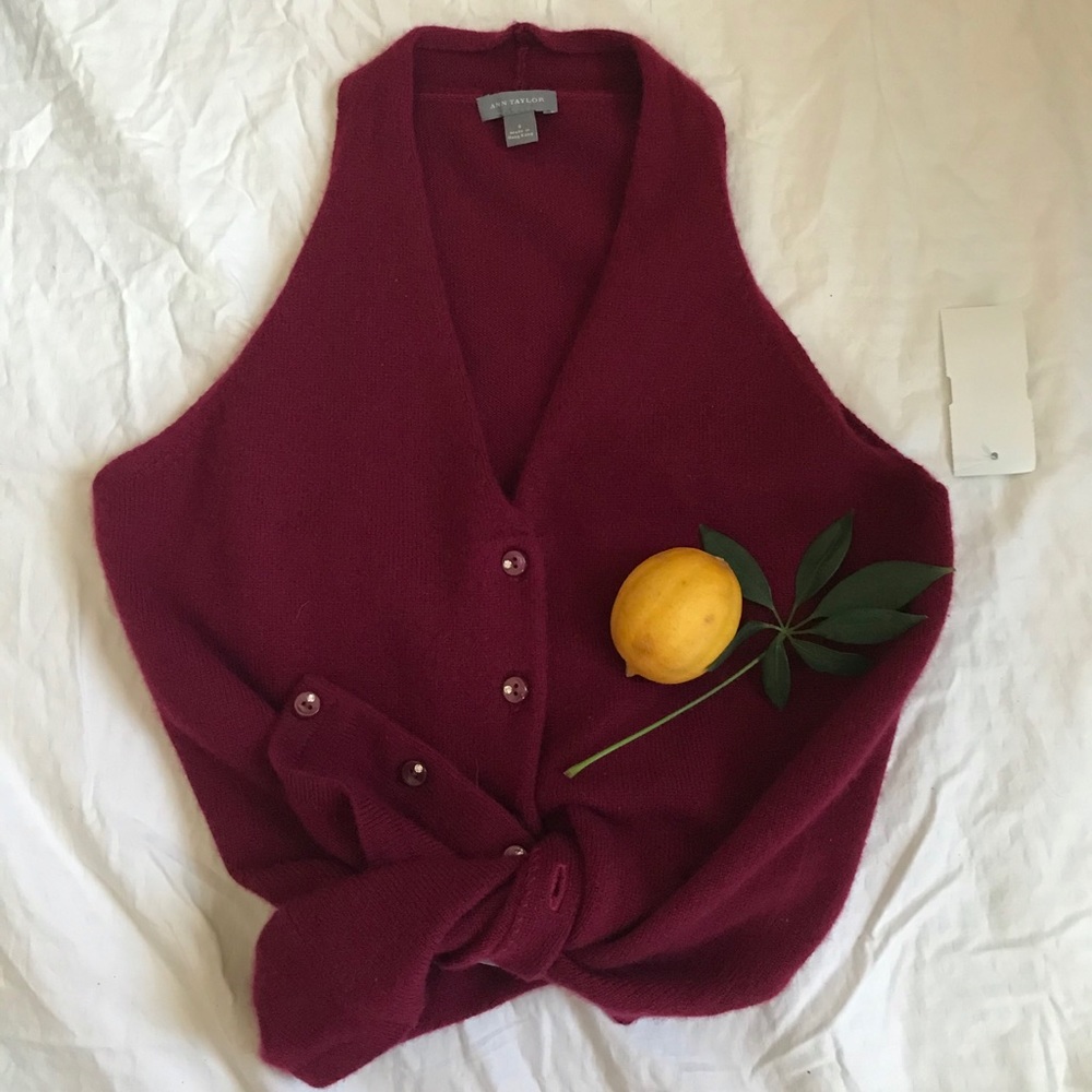 Red Cashmere vest